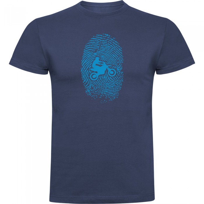 [해외]KRUSKIS Off 로드 Fingerprint 반팔 티셔츠 9139292632 Denim Blue