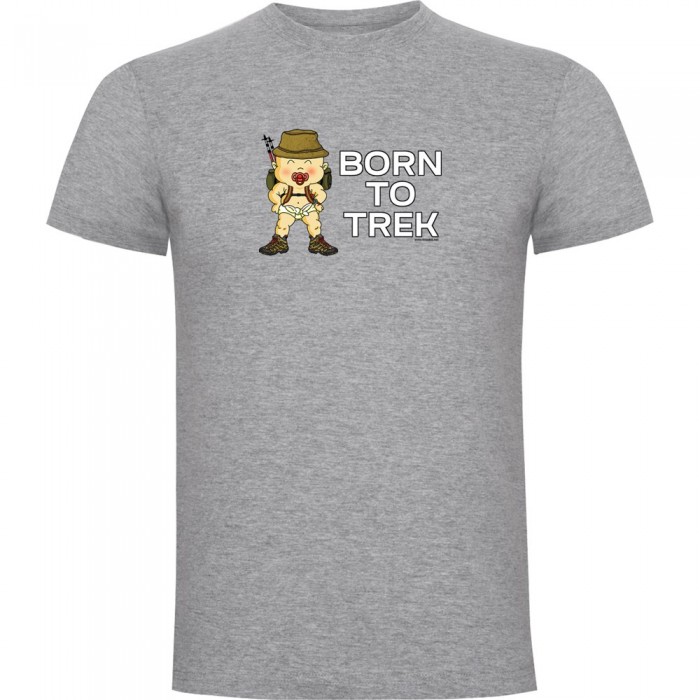 [해외]KRUSKIS Born To Trek 반팔 티셔츠 4139291817 Heather Grey