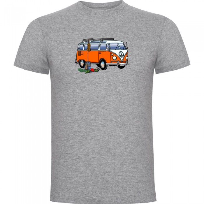 [해외]KRUSKIS Hippie Van Climbing 반팔 티셔츠 4139292305 Heather Grey