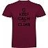 [해외]KRUSKIS Keep Calm And Climb 반팔 티셔츠 4139292423 Dark Red