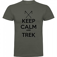 [해외]KRUSKIS Keep Calm And Trek 반팔 티셔츠 4139292466 Dark Army Green