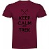 [해외]KRUSKIS Keep Calm And Trek 반팔 티셔츠 4139292467 Dark Red