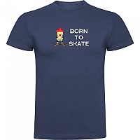 [해외]KRUSKIS Born To Skate 반팔 티셔츠 14139291784 Denim Blue