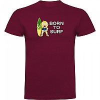 [해외]KRUSKIS Born To Surf 반팔 티셔츠 14139291803 Dark Red