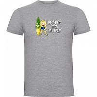 [해외]KRUSKIS Born To Surf 반팔 티셔츠 14139291805 Heather Grey