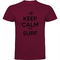 [해외]KRUSKIS Surf Keep Calm And Surf 반팔 티셔츠 14139293143 Dark Red