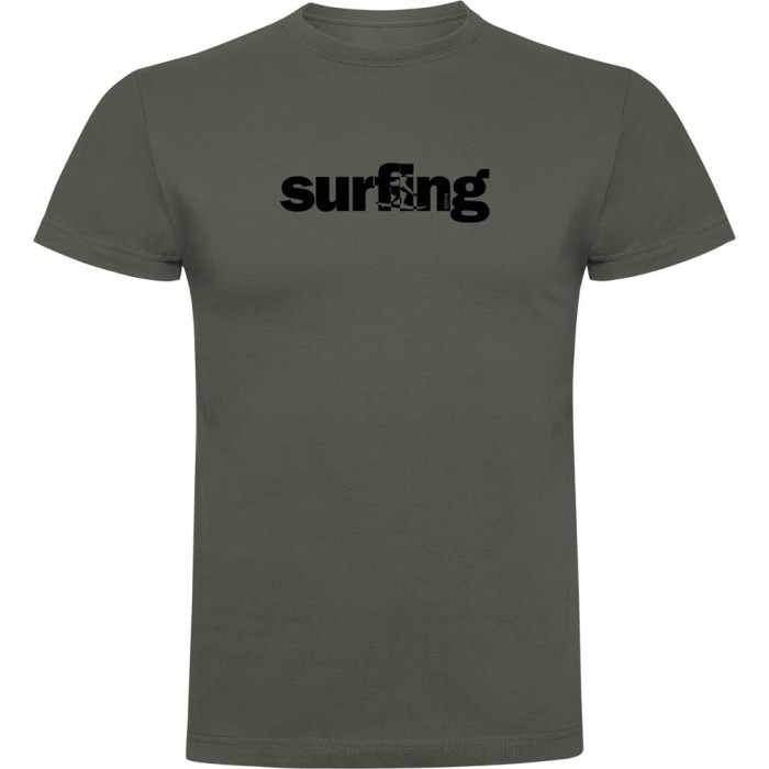 [해외]KRUSKIS Word Surfing 반팔 티셔츠 14139293318 Dark Army Green