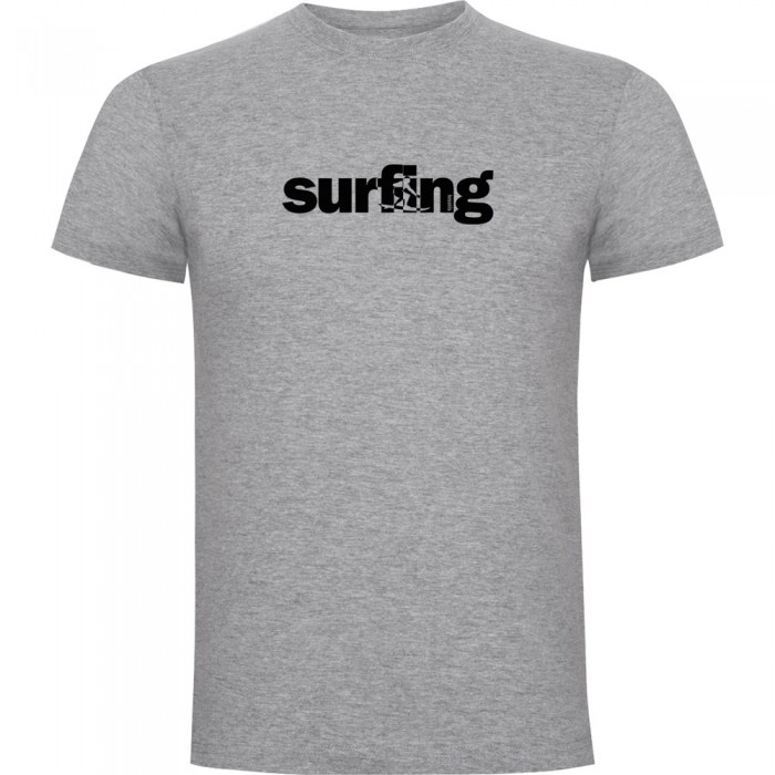 [해외]KRUSKIS Word Surfing 반팔 티셔츠 14139293321 Heather Grey