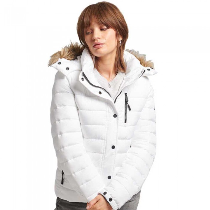 [해외]슈퍼드라이 Classic Faux Fur Fuji 재킷 139029599 White