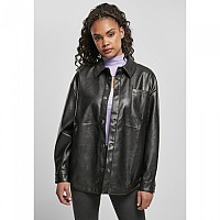 [해외]URBAN CLASSICS S 셔츠 Faux Leather Over 138453158 Black