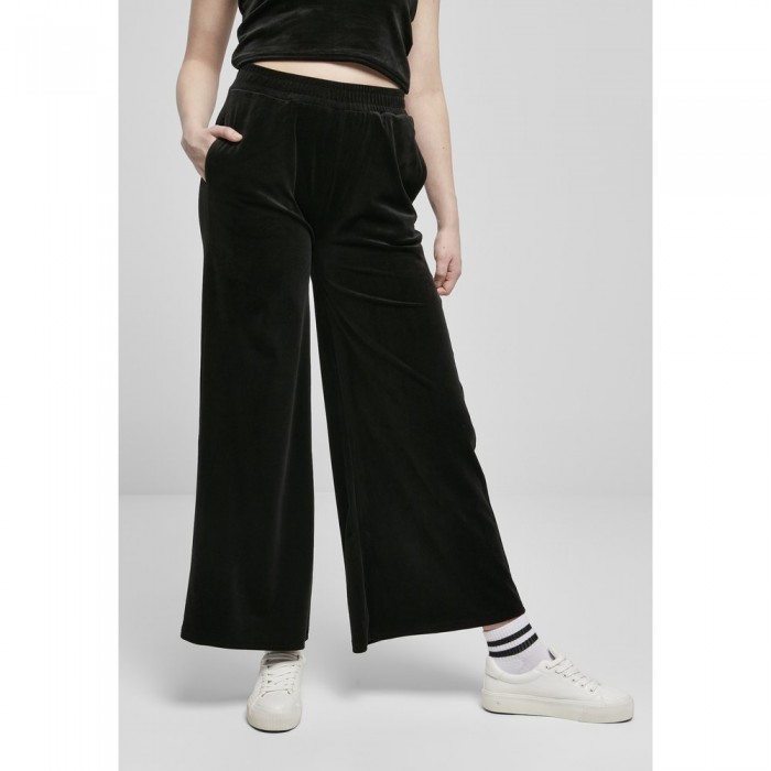 [해외]URBAN CLASSICS High Waist Straight Velvet 바지 138453521 Black