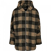 [해외]URBAN CLASSICS Hooded Oversized Check Sherpa 재킷 138674924 beige/noir