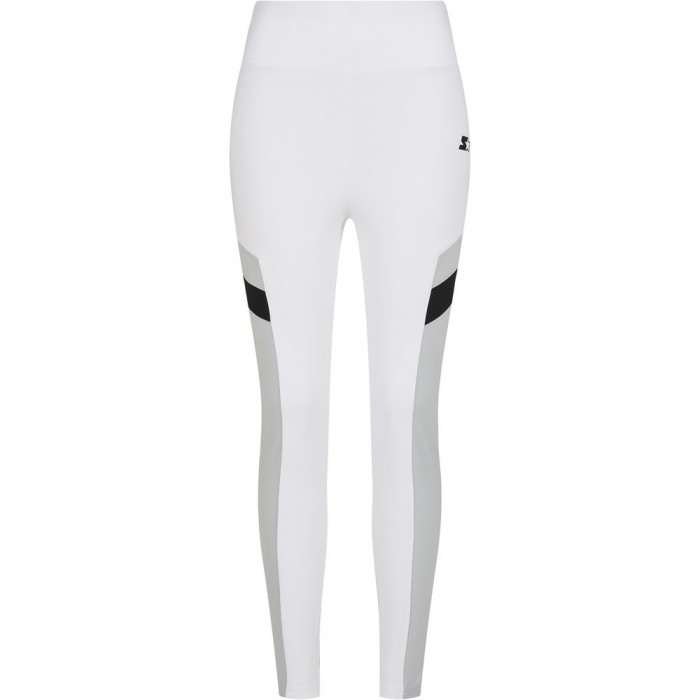 [해외]URBAN CLASSICS Sports Starter high waist leggings 138557686 White / Black