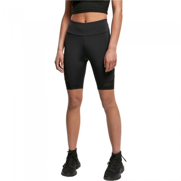 [해외]URBAN CLASSICS High Waist Tech Mesh 반바지 138691935 Black