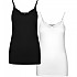 [해외]베로모다 Inge Lace Singlet 2 Tall 민소매 티셔츠 2 단위 139296820 Black Bright White