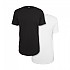 [해외]URBAN CLASSICS 티셔츠 프리팩 셰이프드 롱 2팩 138681392 Black / White