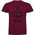 [해외]KRUSKIS Keep Calm And Run 반팔 티셔츠 6139292447 Dark Red