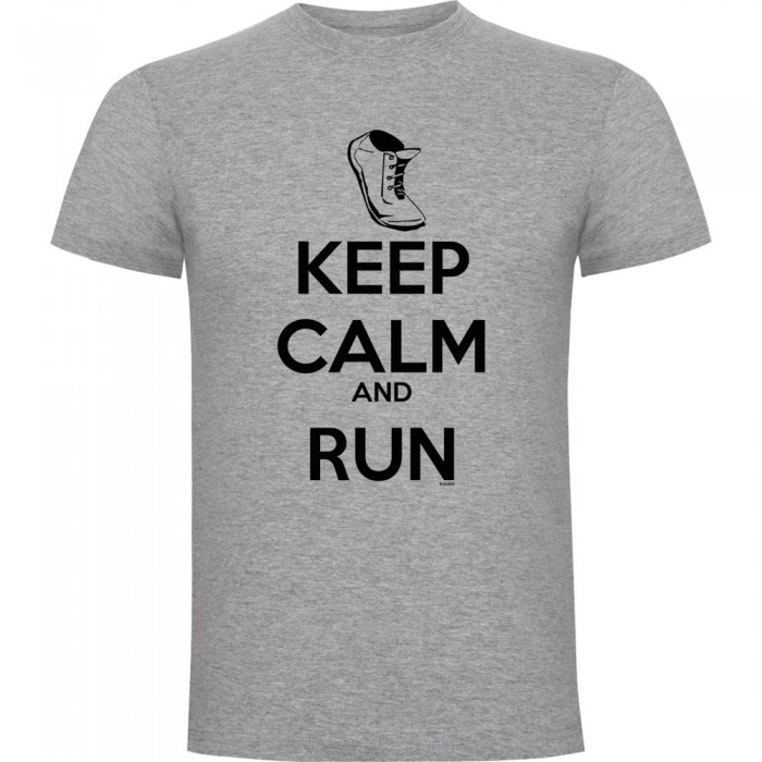 [해외]KRUSKIS Keep Calm And Run 반팔 티셔츠 6139292449 Heather Grey