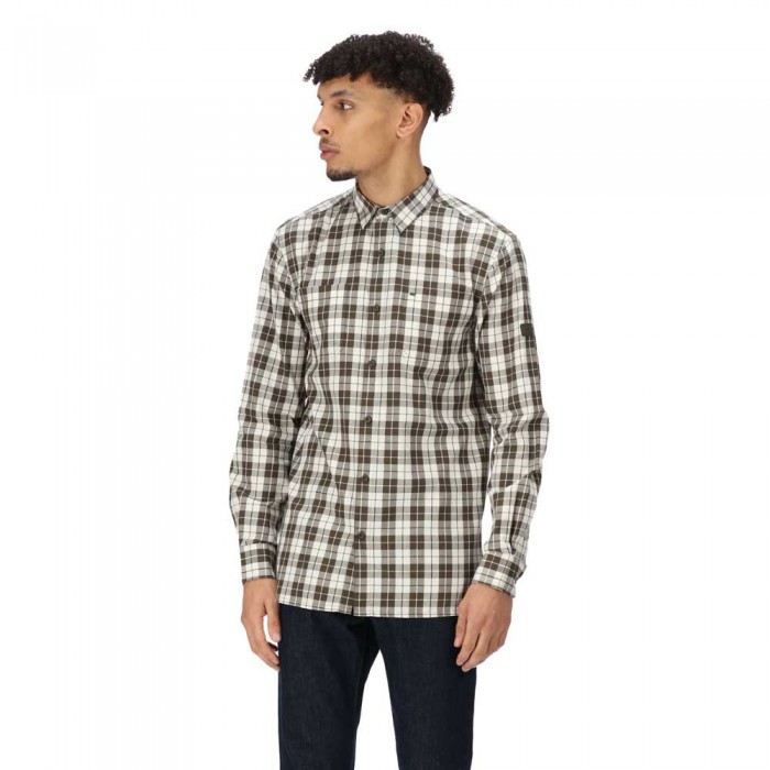 [해외]레가타 Lance 긴팔 셔츠 4139225820 Dark Khaki Check