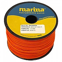 [해외]MARINA PERFORMANCE ROPES 왁스 칠한 기술 스레드 꼰 로프 50 m 10139175342 Orange