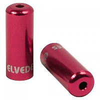[해외]ELVEDES 알루미늄 기어 밀봉 페룰 Ø4.2 mm 10 단위 1138694383 Red