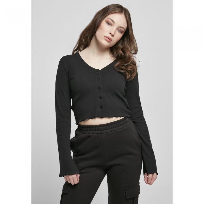 [해외]URBAN CLASSICS Cropped Rib 스웨터 138514280 Black