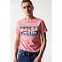 [해외]SALSA JEANS Slim Branding Effect 반팔 티셔츠 139015259 Candy Pink
