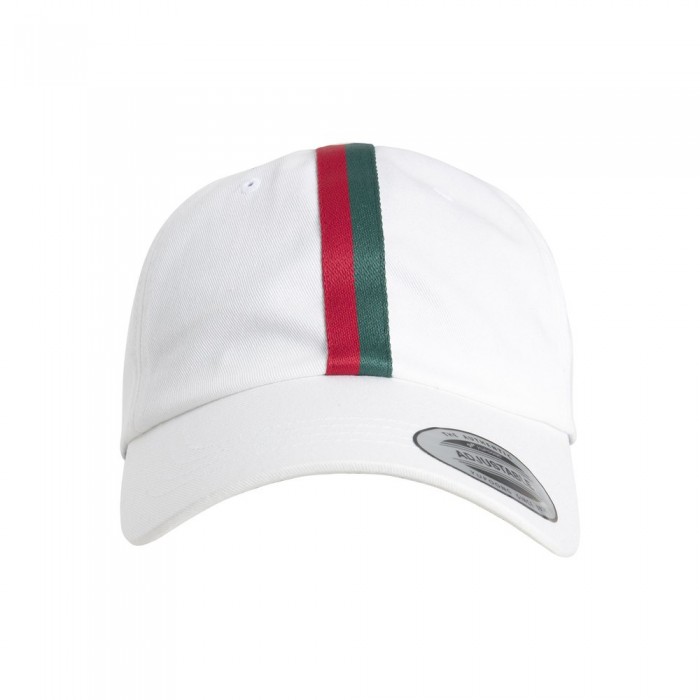 [해외]FLEXFIT Stripe Dad 모자 138409446 White / Red Flash / Green