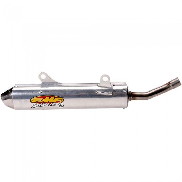 [해외]FMF TurbineCore 2 W/Spark Arrestor Stainless Steel CR250R 00-01 비인증 슬립온 머플러 9137524185 Silver