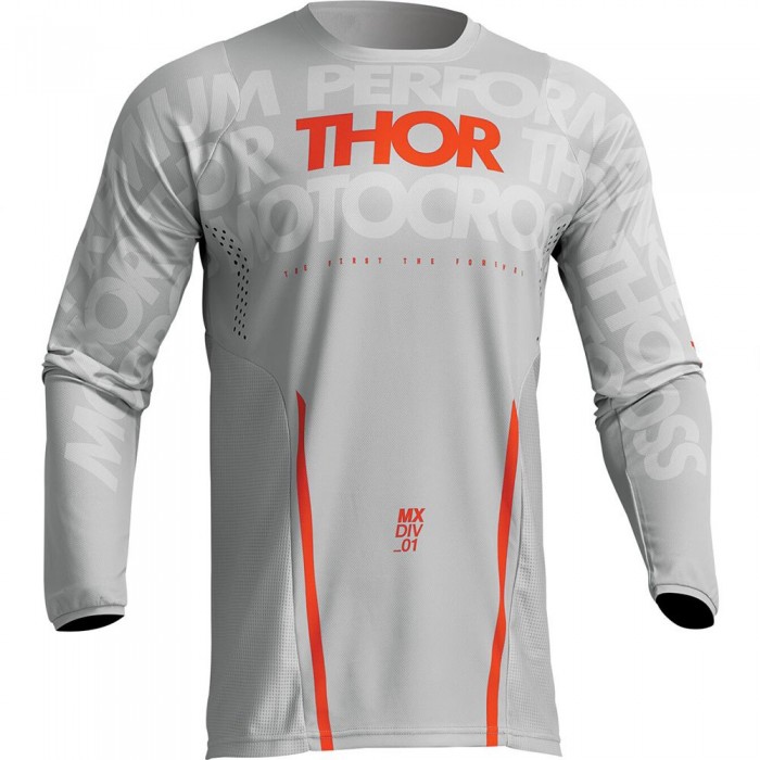 [해외]THOR Pulse Mono 긴팔 티셔츠 9139076841 Grey / Orange