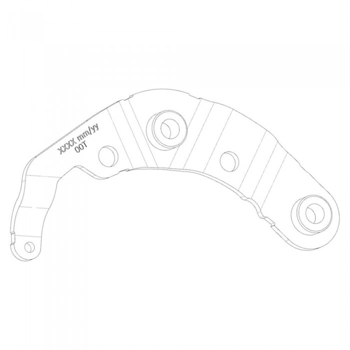 [해외]BOSCH BIKE 왼쪽 롱 엔진 마운팅 플레이트 BDU37YY 1139041822 Black