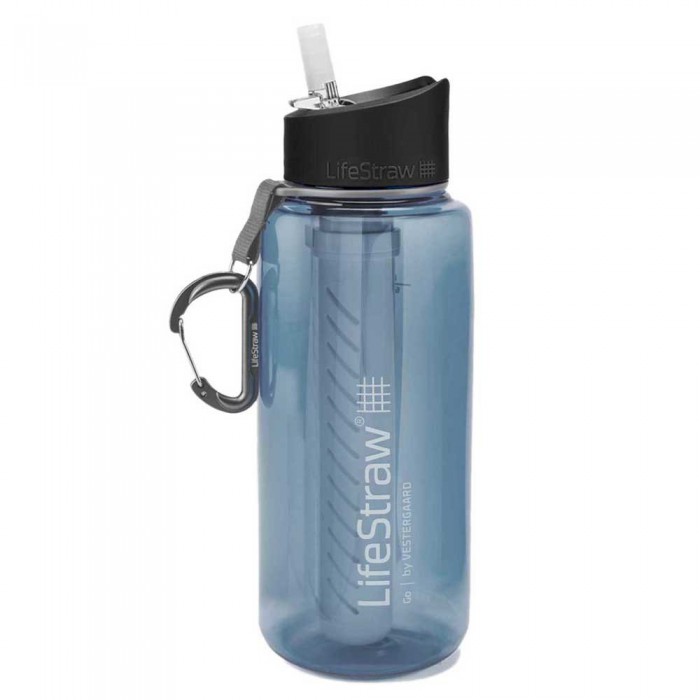 [해외]LIFESTRAW Go 1L 물 필터 병 7139302729 Moody Blue