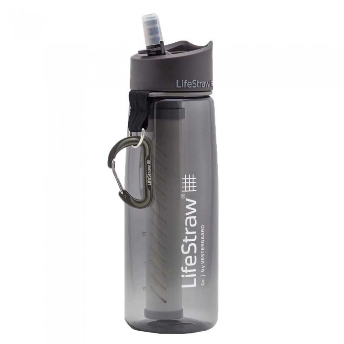 [해외]LIFESTRAW Go 650ml 물 필터 병 6139302731 Dark Gray