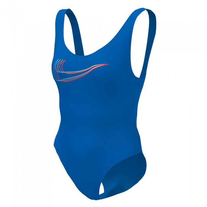 [해외]나이키 SWIM U-Back Multi Logo 수영복 6138935858 Hyper Royal