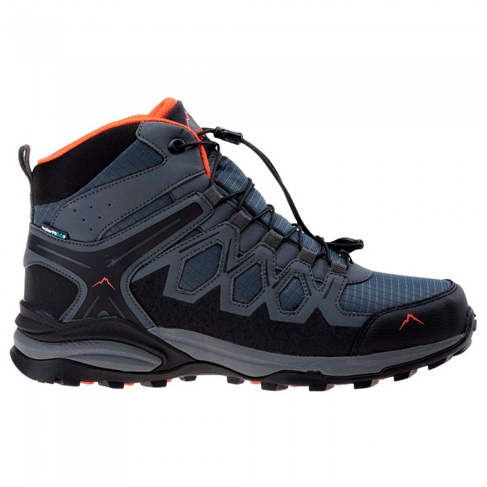 [해외]ELBRUS Euberen Mid WP 등산화 4139333129 Dark Grey / Black / Tangerine Tango