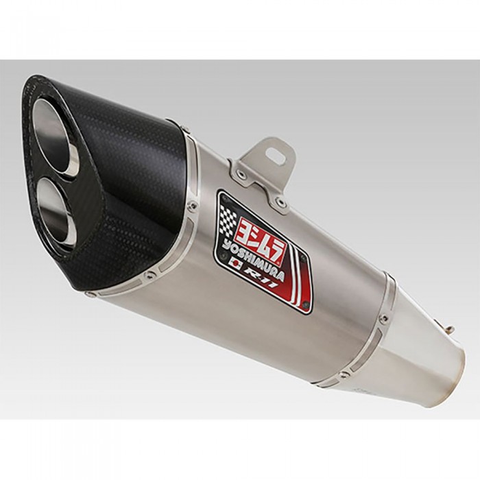 [해외]YOSHIMURA JAPAN R11 MotoGP GSXR 600/750 11-16 Stainless Steel&Titanium&Carbon Dual Tip 인증된 머플러 9138695188 Black / Silver