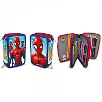 [해외]KIDS LICENSING 트리플 포켓 필통 마블 Spiderman 139347156 Blue / Red