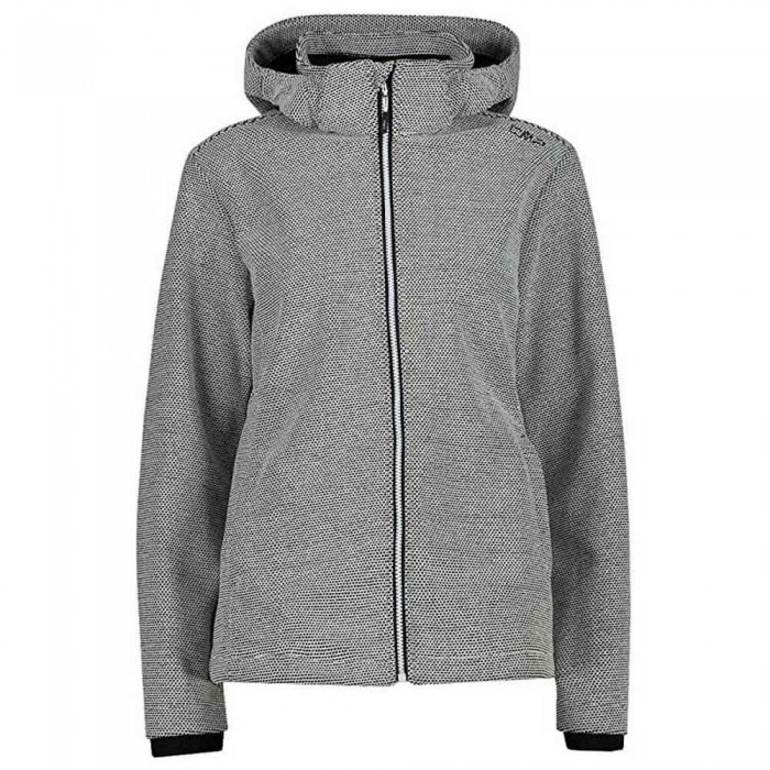 [해외]CMP Zip Hood 32A1416 소프트쉘 자켓 4139208262 B. Co Gesso / Black