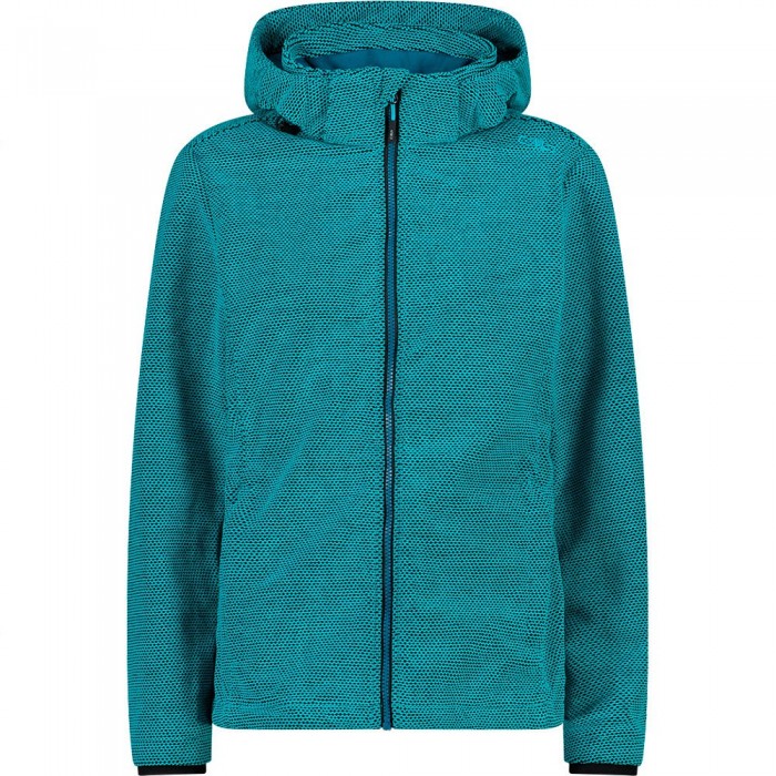 [해외]CMP Zip Hood 32A1416 소프트쉘 자켓 4139208266 Lagoon / Anthracite