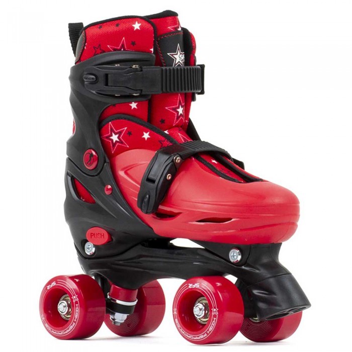 [해외]SFR SKATES 조정 가능한 롤러 스케이트 Nebula 14137860706 Black / Red