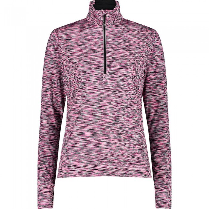 [해외]CMP 하프 지퍼 플리스 Sweat 32C2636 5139208122 Black / Fuchsia