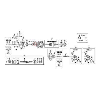 [해외]시마노 HUB SG용-3S Ball Retainer 1/4 3C40 32190220 거품 1136935733