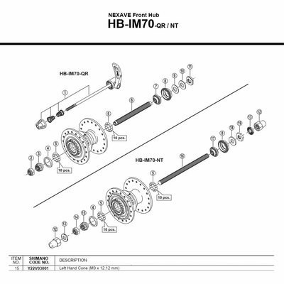 [해외]시마노 HB-IM40 왼쪽 1137974080 Black