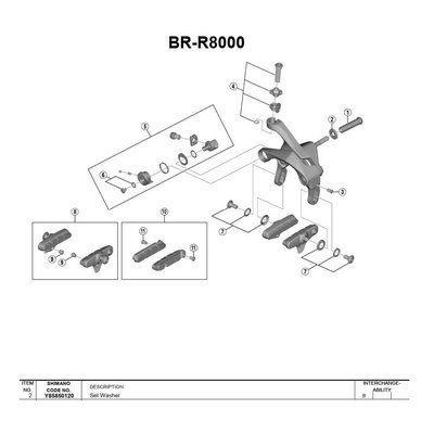 [해외]시마노 스페이서 BR-6700 1137974627 Black