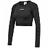 [해외]험멜 Saga Cropped Seamless 긴팔 티셔츠 139082035 Black / Asphalt Melange