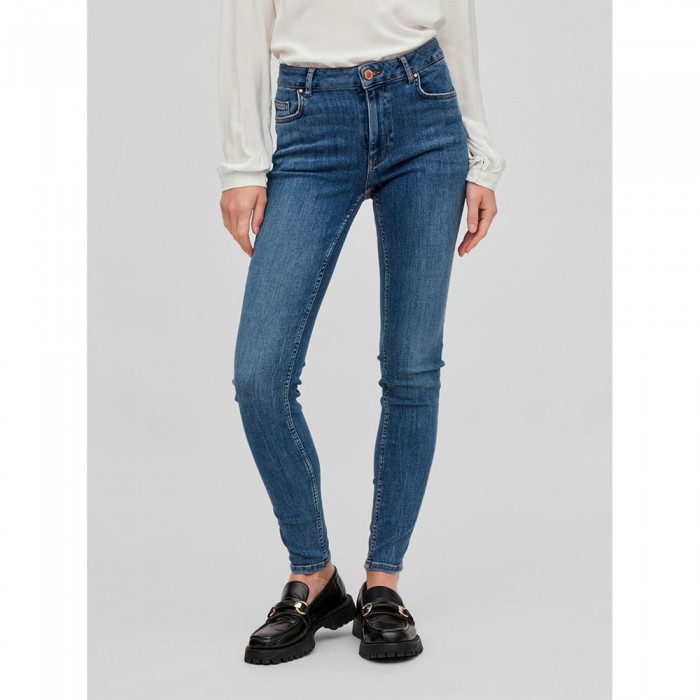 [해외]VILA Sarah Wu02 Rw Skinny Fit 청바지 139358093 Medium Blue Denim