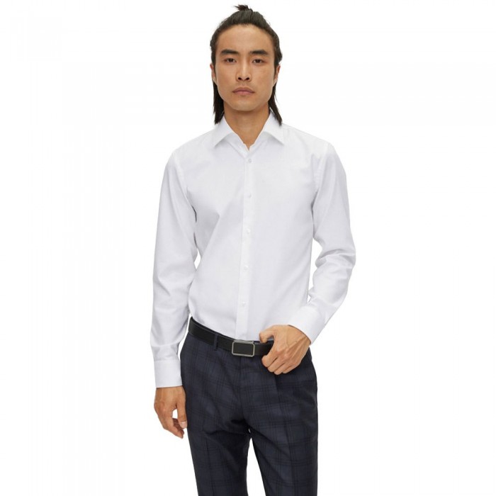 [해외]BOSS H-Hank Kent Slim Fit 긴팔 셔츠 138535317 White