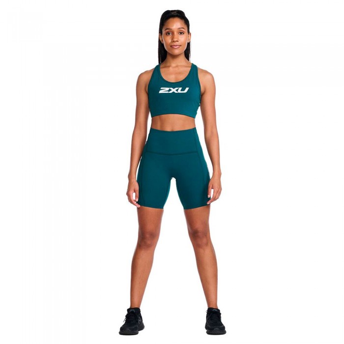 [해외]2XU Form Stash Hi-Rise Compression 베이스 레이어 반바지 6139052353 Deep Jade / Deep Jade