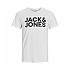[해외]잭앤존스 큰 사이즈 Corp 로고 티셔츠 139154525 White