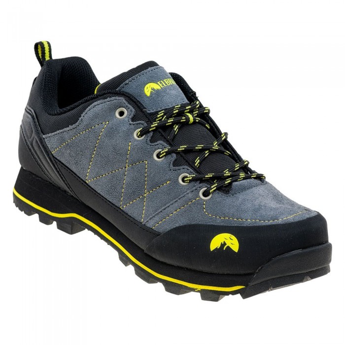 [해외]ELBRUS Tilbur 하이킹화 4139333227 Steel Grey / Black / Lime